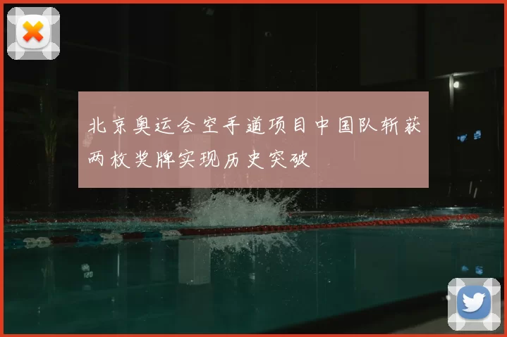 北京奥运会空手道项目中国队斩获两枚奖牌实现历史突破